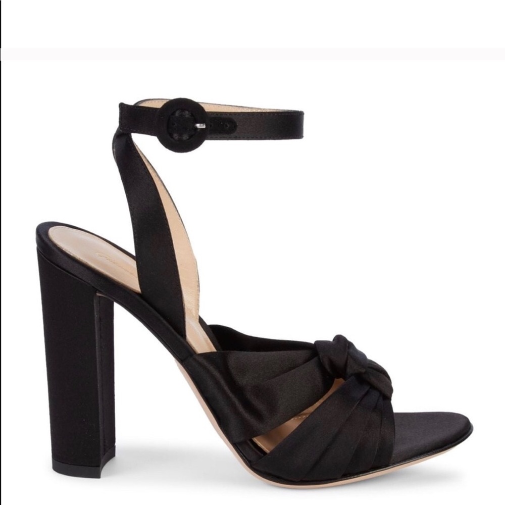 Gianvito Rossi Knot Silk ankle strap sandal